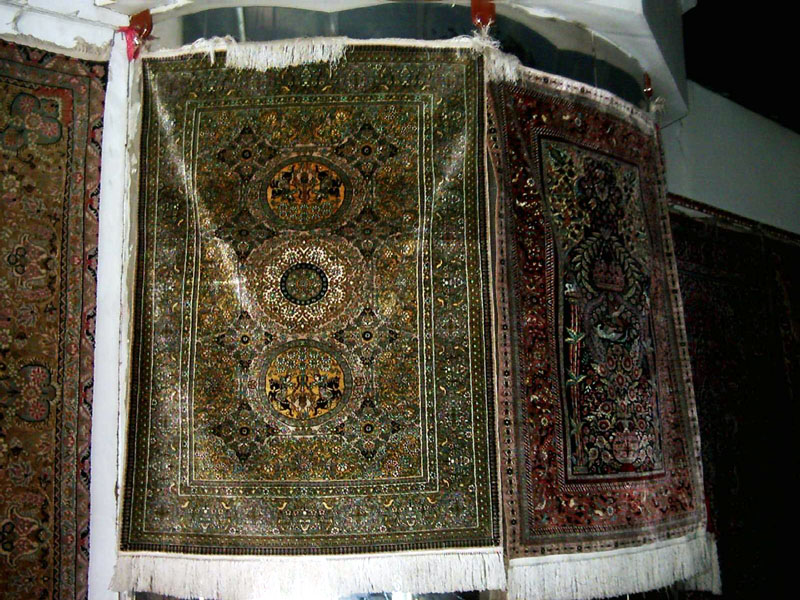 china xinjiang silk road hotan silk carpet